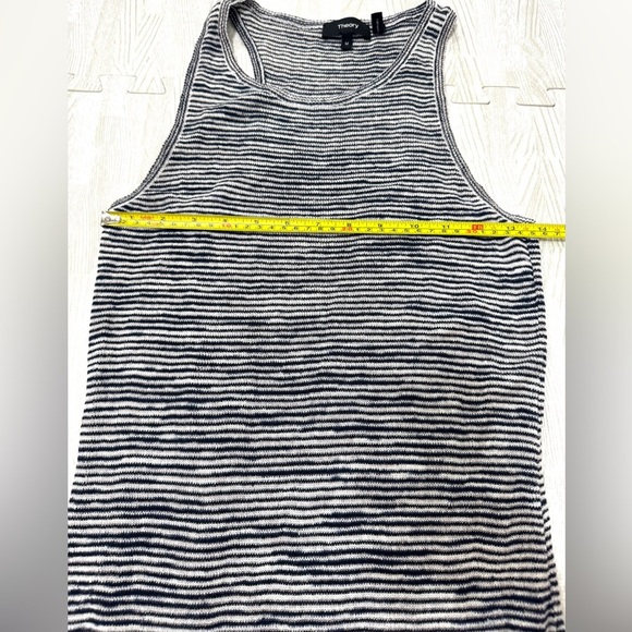 Theory Blue and White Striped Maxi Dress - Picture 12 of 13